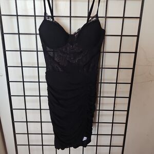 Privy Charcoal Mesh Dress